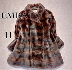 最高級⭐️エンバ　シェアードミンク　コート　ボタンレス　ペイズリー柄　リアルファー 最高級⭐️エンバ シェアードミンク コート ボタンレス ペイズリー柄