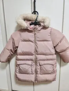 ZARAKIDS　ピンクダウンコート ファー付き110cm
