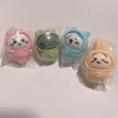 ちいかわ　ガチャ　おきがえパジャママスコット　4個セット　コンプ　うさぎ
