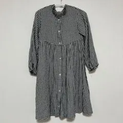 après les cours チェック柄ワンピース 120