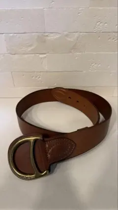 Ralph Lauren ブラウンレザーベルト Dリング