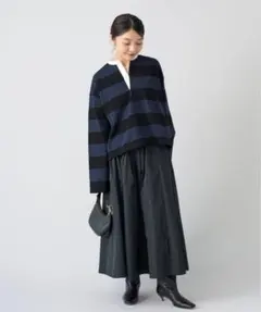美品 IENA イエナ スタンドカラー ラガー ポロ シャツのサムネイル