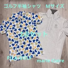 FILA GOLF & Marie Claire sport ゴルフシャツ　M