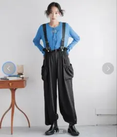 LOWRYS FARM ウエストフリルサロペット ローリーズファーム