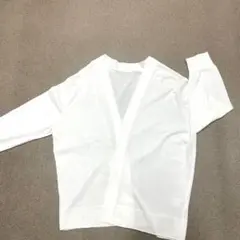 無印良品　七分袖コットンカーディガン