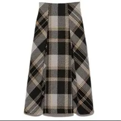 SNIDEL ロービングチェックスカート