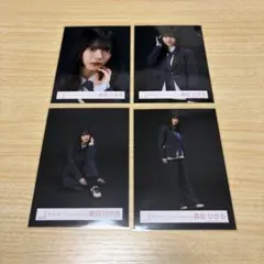 櫻坂46　森田ひかる　アンハピ MV衣装　黒 コンプ　生写真