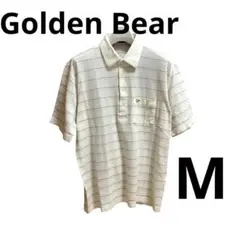 【美品】Golden Bear ゴールデンベア メンズウェア ゴルフ シャツ M