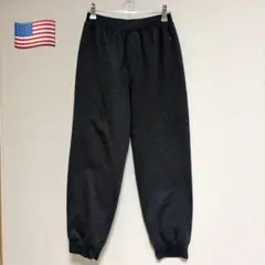 US古着 スウェットパンツ 黒 メンズ S XS 相当 キッズ160 ストリート