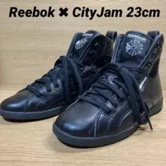 Reebok CityJam ダンスシューズ　23㎝　ハイカットレザー　ブラックのサムネイル