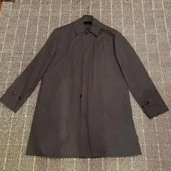 グレー ステンカラーコート