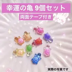 【韓国で大人気】幸運のカメ 9個セット コブギ 韓国雑貨 お守り テープ付き