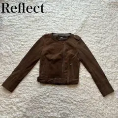Reflect リフレクト ライダースジャケット ブラウン サイズ9のサムネイル