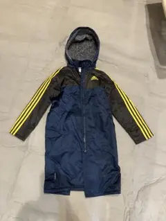 adidas ベンチコート ネイビー/ブラック/イエロー