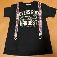 THE SHOP TK サスペンダープリント Tシャツ ブラック 150のサムネイル