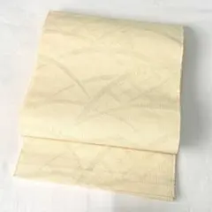 名古屋帯】夏帯 洗える 蜂蜜色 光悦垣に芝草 全通 薄物 盛夏 - メルカリ