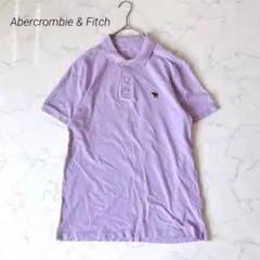 Abercrombie&Fitch アバクロ ポロシャツ 刺繍 ラベンダー Mのサムネイル