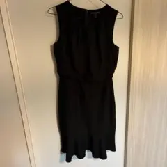 banana republic 黒　ノーカラーワンピースドレス