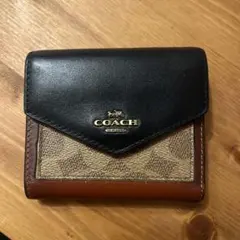 COACH 三つ折り財布 レザー シグネチャー