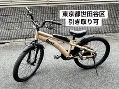【世田谷区引取可Eizer Ravi 18インチ子供用自転車 ベージュ 小傷あり