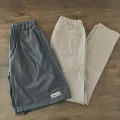 デビロック ストレッチツイルタックパンツ ナイロンハーフパンツ セット 160㎝