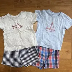 next ベビーパジャマセット サメと帆船刺繍