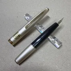 新品 廃盤 SAILOR セーラー 万年筆 18k ショート軸 シルバー レトロ