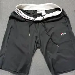 FILA 黒 ハーフパンツ Oサイズ