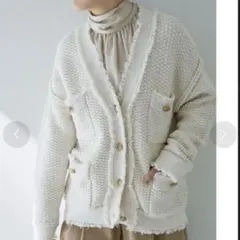 WhimGazette ウィムガゼット ツイードニットジャケット