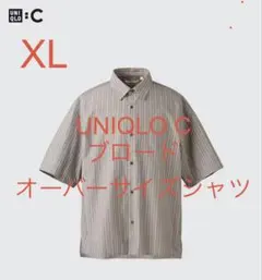 UNIQLO C ブロードオーバーサイズシャツ/ストライプ（半袖）のサムネイル
