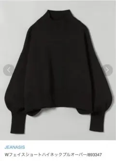 JEANASIS ジーナシス　Wフェイスハイネックショートプルオーバー
