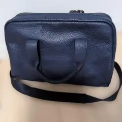 FUJI TAKA ネイビー レザー 2wayショルダーバッグのサムネイル