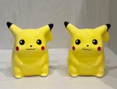 ポケモン ピカチュウ 陶器 貯金箱 2個セット