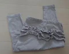 ミキハウス　ヒップフリル付きレギンス　グレー