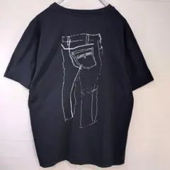 カルバンクラインジーンズ　90S　Tシャツ　ビッグロゴ　ブラック　メキシコ製