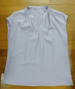 L)ラベンダーのフレンチスリーブのブラウス