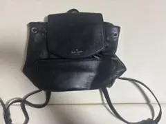 Kate Spade ブラックレザーショルダーバッグ