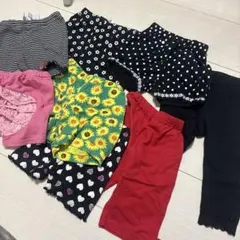 女の子まとめ売り90 パンツ、スパッツ　8点セット