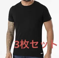 新品 ディーゼルTシャツ ３枚セット 丸首 黒 Ｌサイズ DIESEL