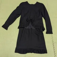 ブラックフリルリボンセットアップ