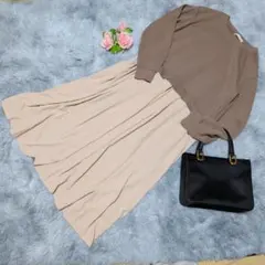 SHOO・LA・RUE 異素材ワンピース M 体型カバー 大きめ