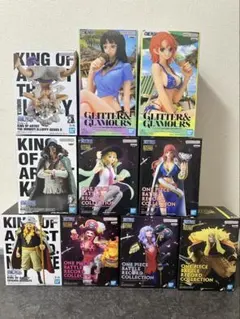 ワンピース フィギュア まとめ売り 11体＋ワンピースロゴライトセット