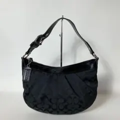 2511-413｜美品｜コーチ シグネチャー ハンドバッグ ブラック