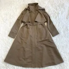 RUIRUE BOUTIQUE フードロングトレンチコート