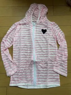 新品　未使用　ラッシュガード フード付き ピンク120サイズ ピンク　薄手