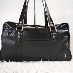 EASTBOY スクールバッグ スクバ 通学 スクール 女神刺繍 ブラック 黒