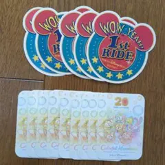 ダッフィーフレンズ20thカラフルハピネス9枚+ファーストライド5枚計14枚