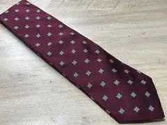 冬セール！タグ付$95 BrooksBrothersワインレッド小紋ネクタイ