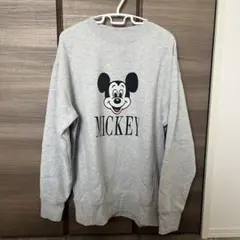 coen ディズニーデザイン　ミッキーマウス　スウェット　グレー