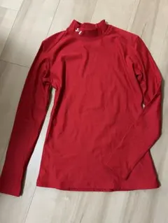 Under Armour レッド ハイネック 長袖 トップス　L